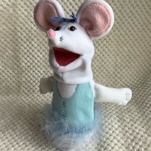 Puppets For Goodness Sake Mouse Hand Puppet in Blue Tutu Stuffed Animal Toy